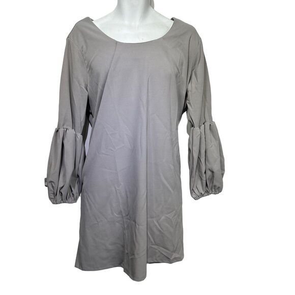 standards & practices gray bell sleeve sheath dress Womens Plus size 2X - Picture 2 of 7